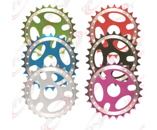   BMX Mountain Bicycle Bike Sprockets Chainring Alloy 6061T 23.8mm 25T Sprocket